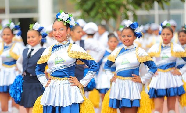 Coreografía magistral para celebrar el Bicentenario de Managua