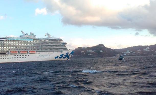 Fuerza Naval brindó protección y seguridad al arribo del crucero Royal Princess, en San Juan del Sur