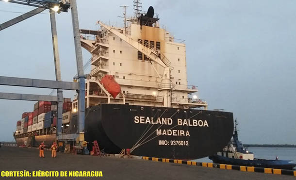 Foto Ejército de Nicaragua // La Fuerza Naval brindó protección y seguridad a 6 buques mercantes y 10 flota pesquera