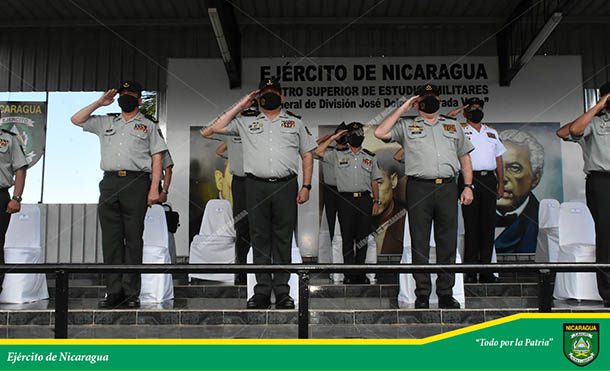 Foto Ejército de Nicaragua // La ceremonia fue presidida por el Comandante en Jefe del Ejército de Nicaragua