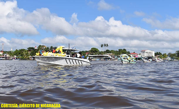 Foto Ejército de Nicaragua // Se emplearon fuerzas y medios del Distrito Naval Caribe