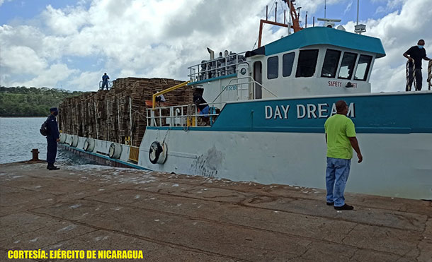 Foto Cortesía: También, se atendieron 22 barcos de cabotaje con 348 toneladas métricas de mercadería con destino a los puertos El Bluff, Cayos Miskitos, Bluefields y Corn Island.