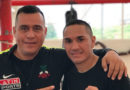 Francisco “Gallo” Estrada junto a Alfredo Caballero