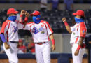 Jugadores de los Indios del Bóer desde el Estadio de Managua en el inicio del pomares 2021.