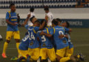 Equipo del Managua FC durante el juego ente Art Jalapa en la Liga Primera