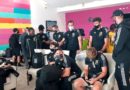 Jugadores del campeón de la MLS, Columbus Crew tras su llegada a Nicaragua, para medirse ante el Real Estelí en el juego de ida de los octavos de final de la Liga de Campeones de CONCACAF.