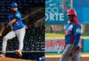 Jugadores de los Toros de Chontales y Tiburones del Granada durante un juego del Campeonato de Primera División Comandante Germán Pomares Ordoñez.