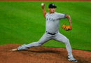 El nicaragüense Jonathan Loáisiga jugando para los Yankees de Nueva York.