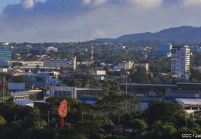 Managua vista desde la loma de Tiscapa