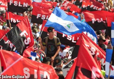 Celebración del triunfo de la Revolución Sandinista en la Plaza de la Fe