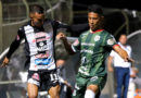 Jugadores de Cacique Diriangén y Marathon durante el juego de ida en la Liga CONCACAF.