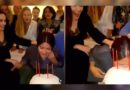 Angelina Jolie metió la cara de Salma Hayek en su pastel de cumpleaños