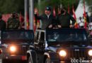 Presidente Comandante Daniel Ortega, junto al Comandante en jefe del Ejército de Nicaragua, general de Ejército Julio Cesar Avilés Castillo.