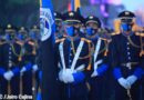 Elementos de la Policía Nacional de Nicaragua en el desfile policial en honor al 42 Aniversario su fundación