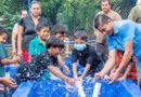 Familias de Apastepe junto a autoridades del FISE durante la inauguración del proyecto de agua y saneamiento