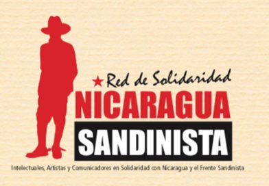 Grupo de la La Red de Intelectuales, Artistas y Comunicadores solidarios con Nicaragua y el Frente Sandinista del Estado español en rechazo a las declaraciones efectuadas por el gobierno de España.