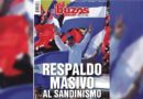 Portada de la revista Buzos "Respaldo Masivo del Pueblo Nicaragüense al Sandinismo"