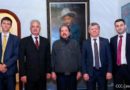 Presidente - Comandante Daniel Ortega junto al Embajador de de Rusia en Nicaragua, Señor Alexander Khokholikov.