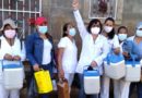 Brigada de médicos y personal de salud durante Jornada de Vacunación voluntaria contra la Covid-19 casa a casa.