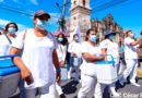 Personal de enfermería del Ministerio de Salud de Nicaragua (MINSA), en inicio de jornada nacional de vacunación contra la influenza