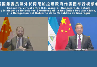 Encuentro virtual entre la delegación de Nicaragua en China y el señor Wang Yi