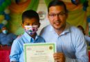 Estudiantes de la Escuela Taller de la Asociación de Cumplidores por la Paz de Nindirí en la entrega de títulos de promoción en Audio y Video, Pintura y Piano.