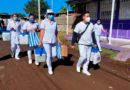 Brigadas del Ministerio de Salud de Nicaragua (MINSA) vacunando contra la COVID-19 en el Barrio 4 de Abril de Mateare.