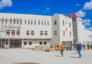 Vista frontal del nuevo hospital en construcción en Ocotal