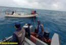 Fuerza Naval durante el rescate de la embarcación y sus tripulantes