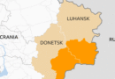 Mapa de Ucrania y Rusia