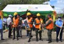 Efectivos del Ejército de Nicaragua en el lanzamiento del plan de prevención y control de incendios