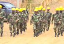 Efectivos Militares del Ejército de Nicaragua participando del lanzamiento del plan de prevención y control de incendios en Nueva Segovia