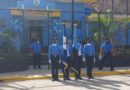 Efectivos de la Policia Nacional en la inauguración del centro de atención ciudadana en Condega