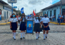 Estudiantes de Nandaime conmemorando el 230 aniversario del natalicio del General José Dolores Estrada