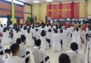 Coros estudiantiles durante el concierto a la paz en Chontales