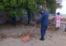 Efectivo Militar del Ejército de Nicaragua participando activamente en Jornada de Limpieza de la playa Masachapa en San Rafael del Sur