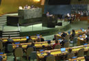 Representante de Nicaragua durante su mensaje ante la Asamblea General de las Naciones Unidas (ONU)