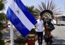 Compañero Juan Carlos Gutiérrez Madrigal, Embajador de Nicaragua durante la colocación de la bandera en la Avenida de las Naciones en Teotihuacán