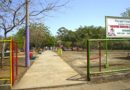 Vista frontal del renovado parque en Batahola Norte