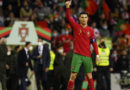 Cristiano Ronaldo durante el partido contra Macedonia rumbo al Mundial Qatar 2022