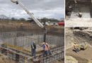 Trabajadores de ENACAL durante sus labores en la construcción de la planta de tratamiento de aguas residuales en Nandaime