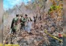 Ejército de Nicaragua participa en sofocación de incendio en Jinotega