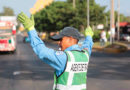 Agente de tránsito de la Policía Nacional de Nicaragua