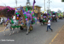 Carretas peregrinas llegando al Santuario Nacional de Jesús del Rescate en Popoyuapa, Rivas