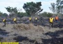 Ejército de Nicaragua durante la sofocación del incendio forestal en Juigalpa