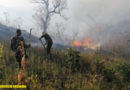 Efectivos del El Ejército de Nicaragua en sofocación de incendios forestales y agropecuarios en los cerros Carlos Rizo y Alemania, departamento de Jinotega.