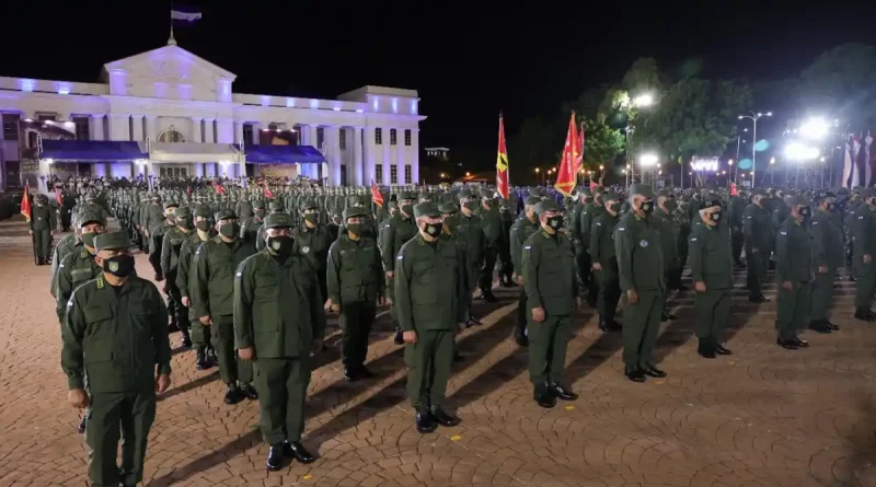 ejercito de nicaragua, nicaragua, 43 aniversario, julio cesar aviles, daniel ortega, rosario murillo, plaza de la revolucion, managua,