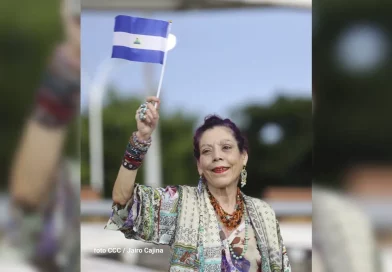 Compañera Rosario Murillo después del acto de recibimiento de la antorcha de la Libertad Centroamericana