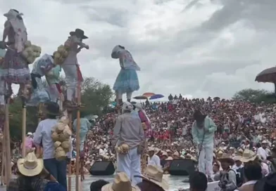 mexico, bailarines, zancudos, festejo