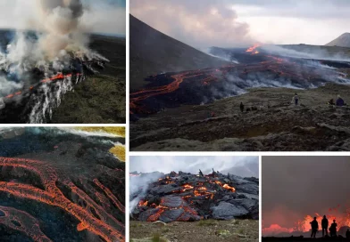 volcán, erupción, Islandia, lava, humo, impresionante, imagenes, desatando, viral, redes, corrientes, nubes, grandes,